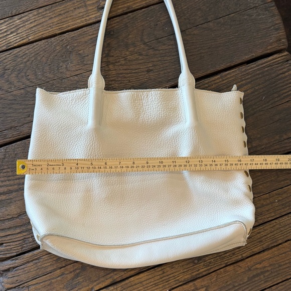 Hammitt Calla Lily White Elegant Leather & Gold Tote Bag Purse Like New Handbag - Picture 10 of 15
